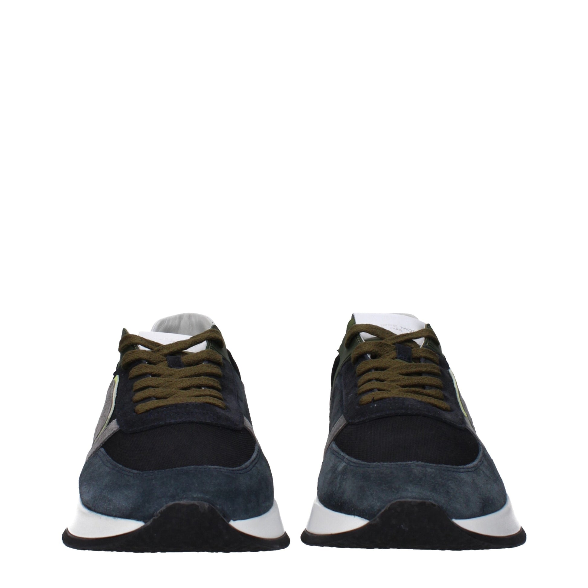 Philippe Model Blue Leather Low Tops