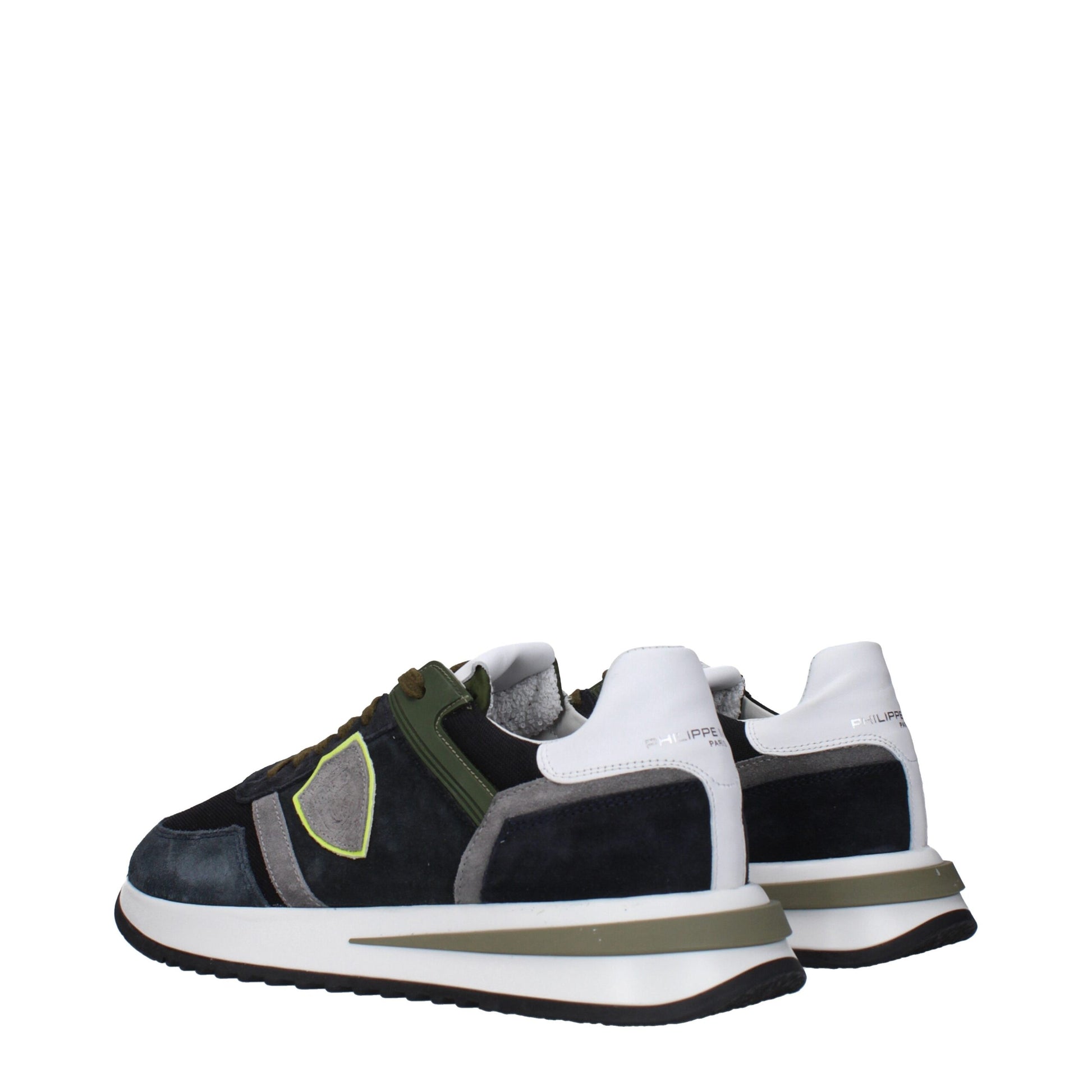 Philippe Model Blue Leather Low Tops