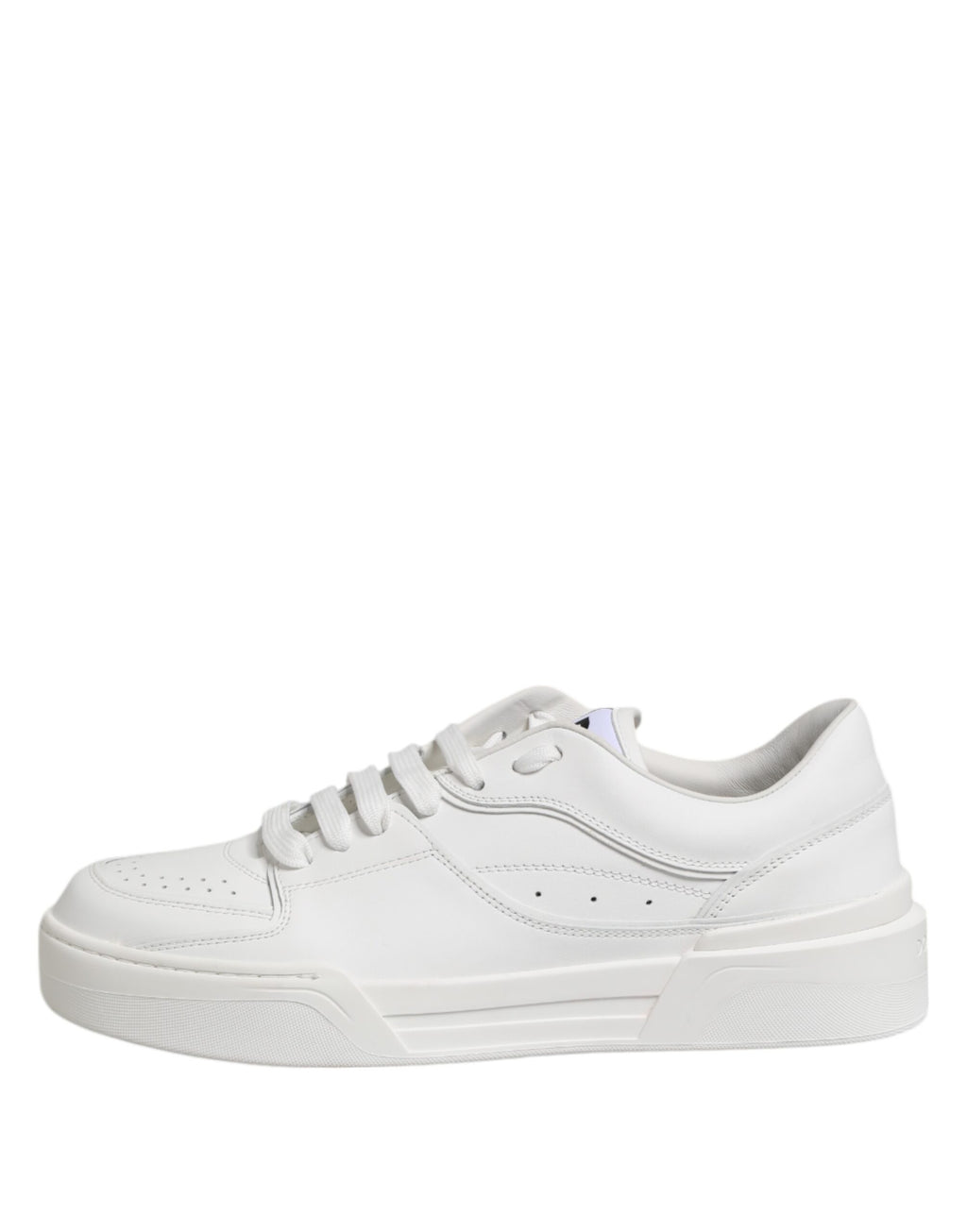 Dolce & Gabbana White Miami Leather Low Top Sneakers Shoes