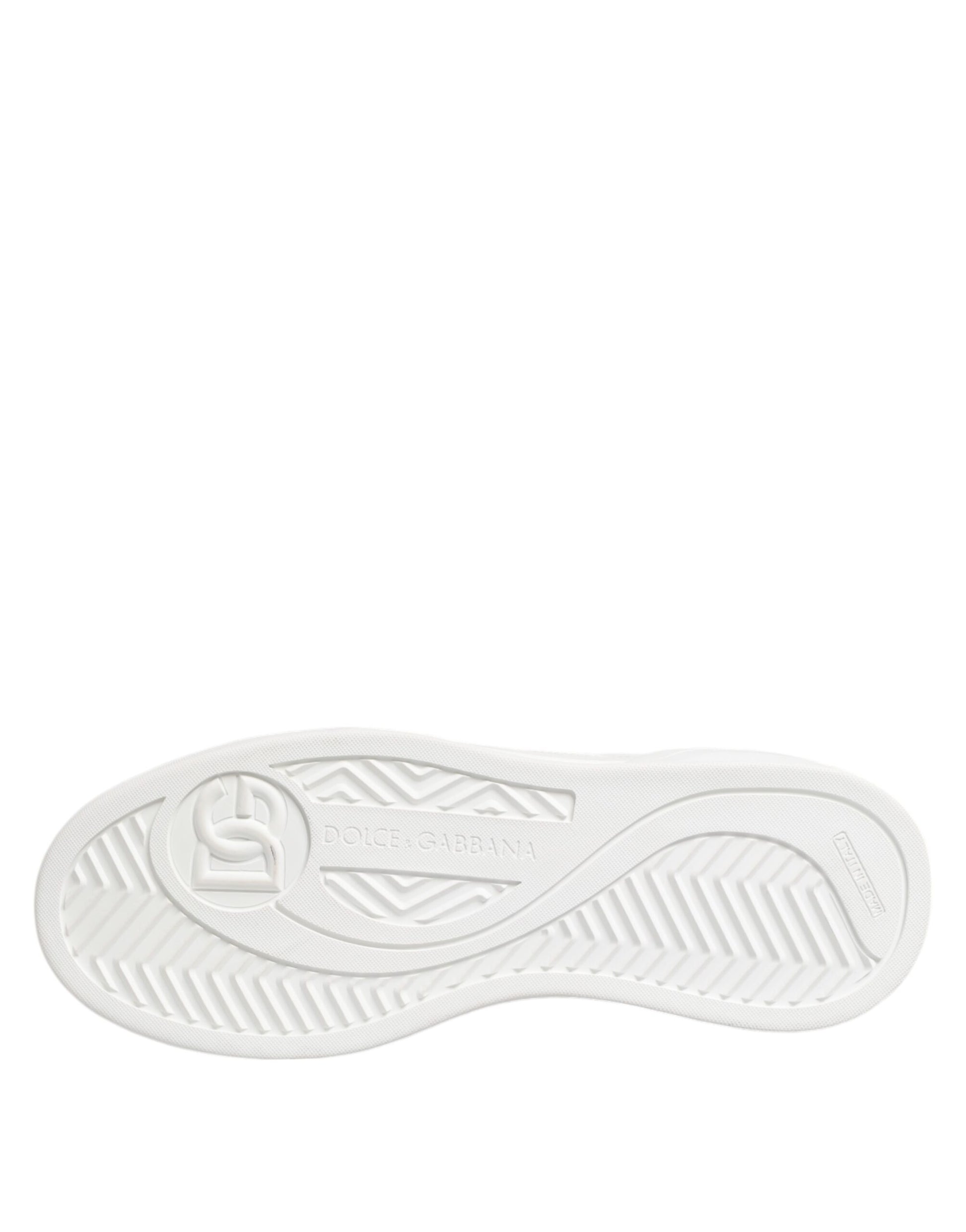 Dolce & Gabbana White Miami Leather Low Top Sneakers Shoes