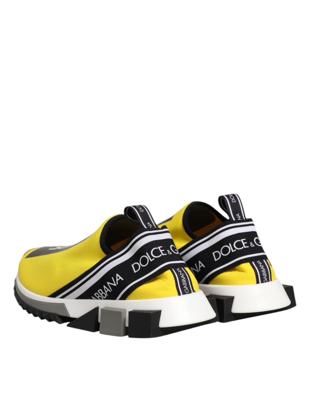 Dolce & Gabbana Yellow Logo Low Top Sorrento Sneakers Shoes