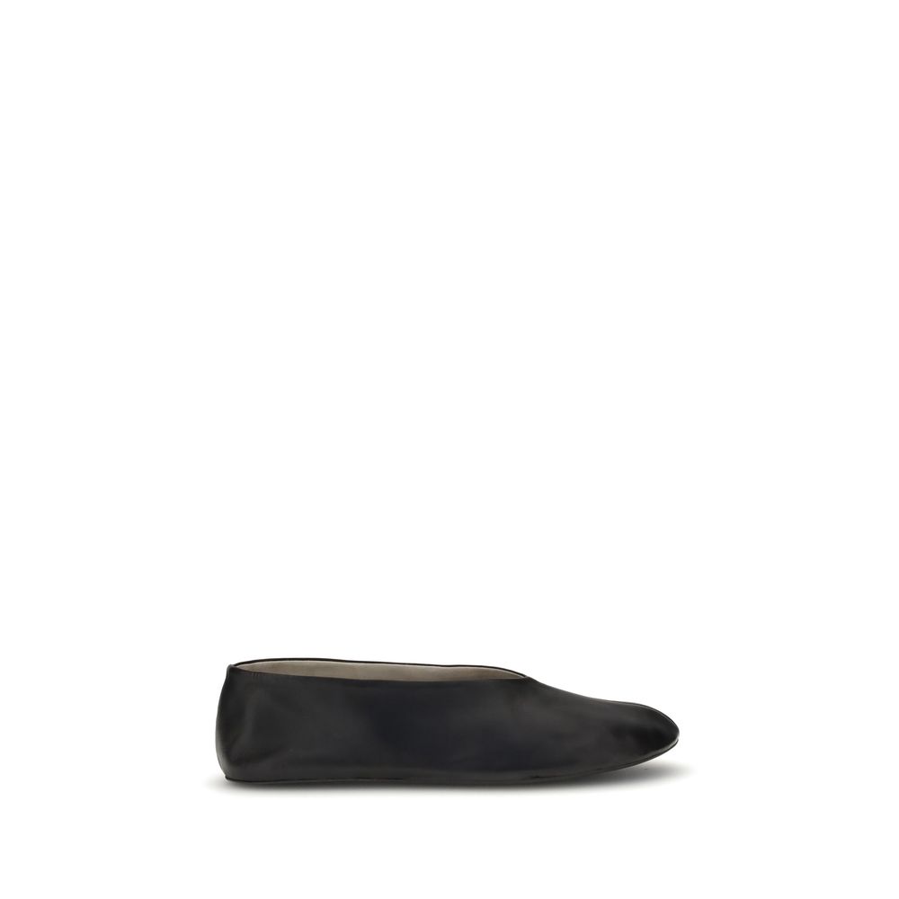 The Row Black Lamb Ovis Aries Aries Ballet Flats
