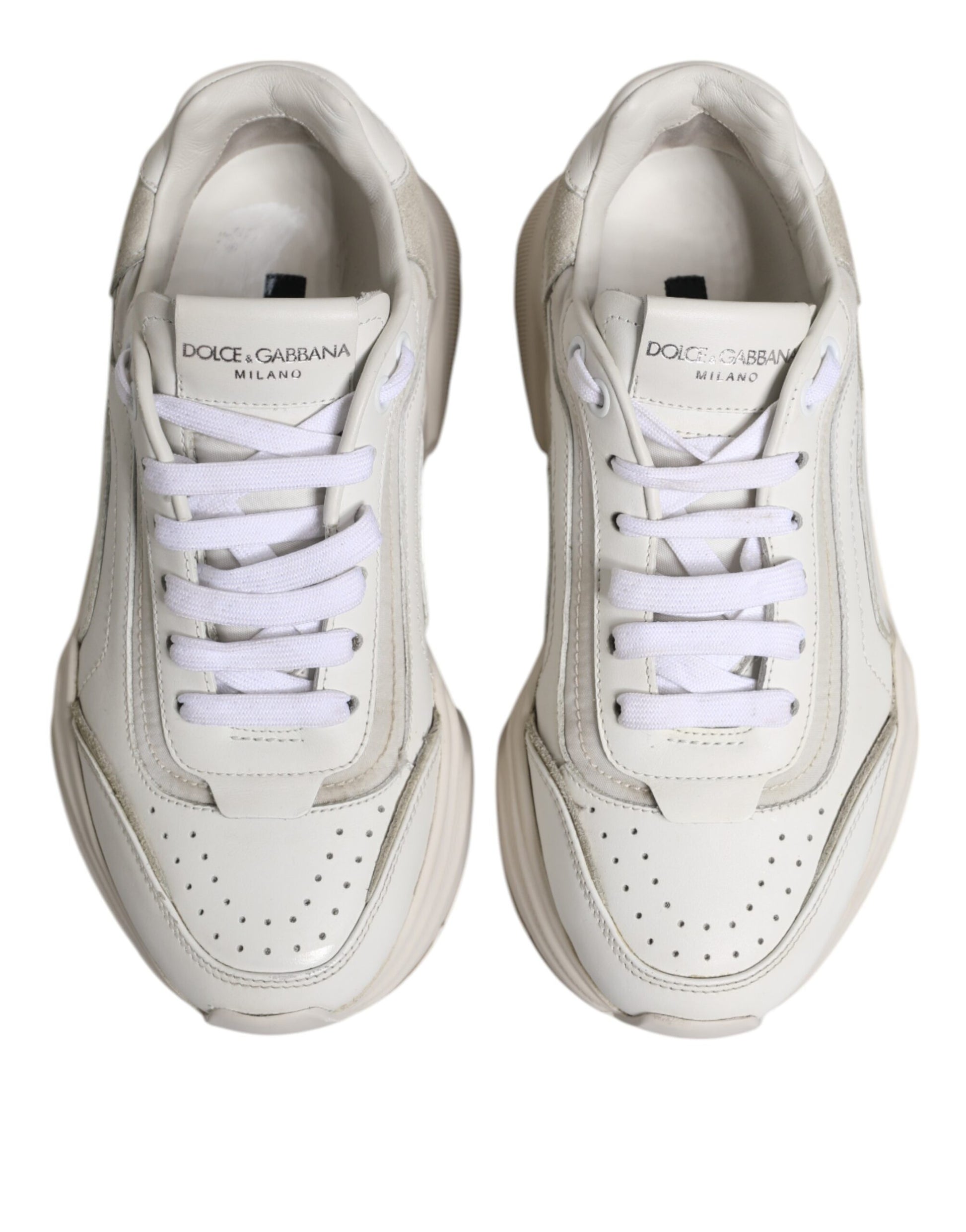 Dolce & Gabbana White Daymaster Low Top Sneakers Shoes