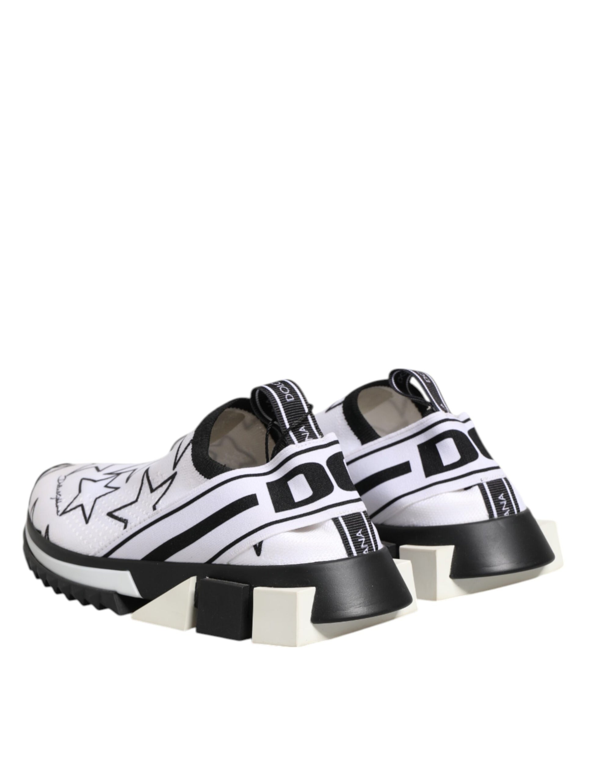 Dolce & Gabbana White Stars Sorrento Low Top Sneakers Shoes