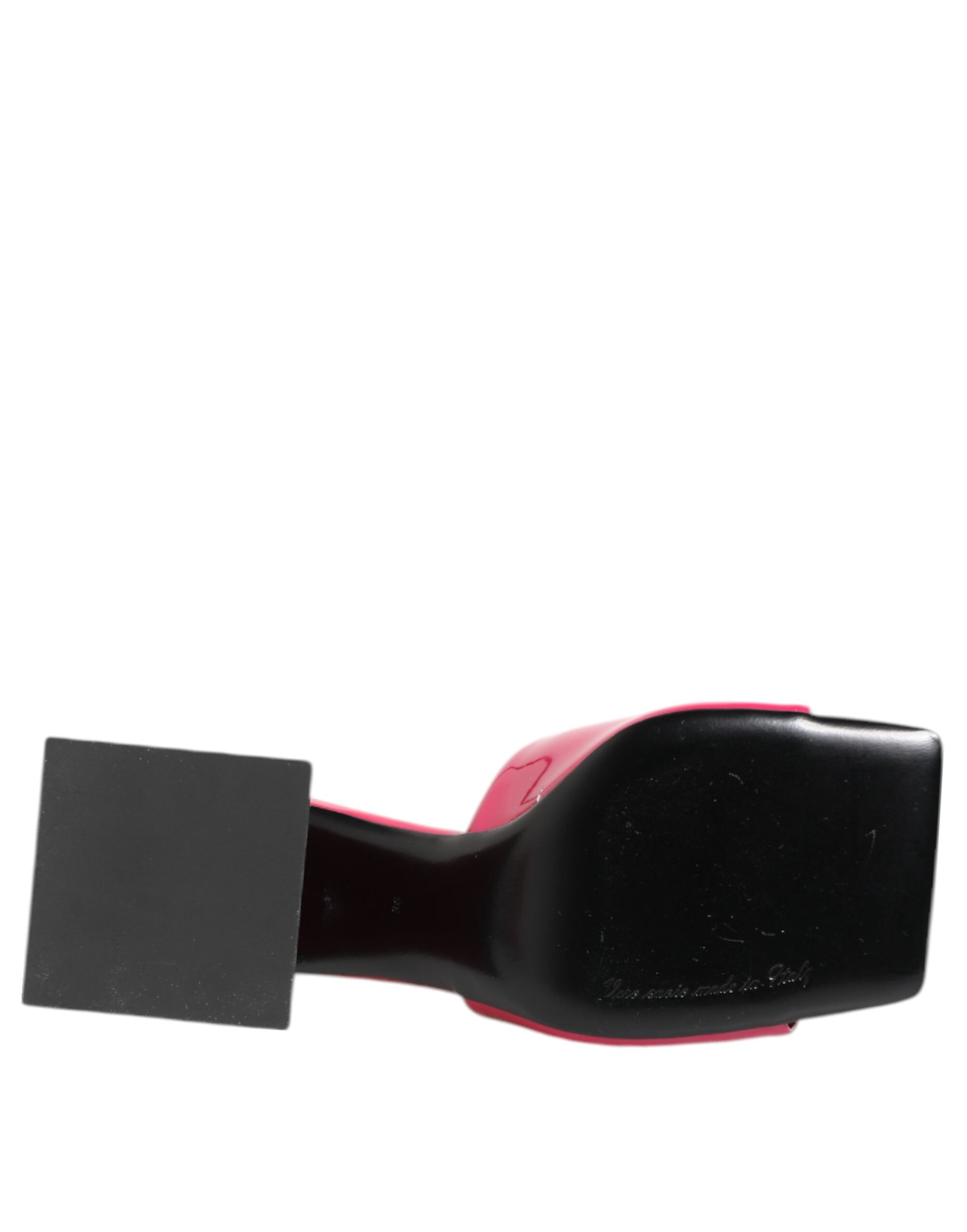 Dolce & Gabbana Pink Open Toe Block Heel Mules Sandals Shoes