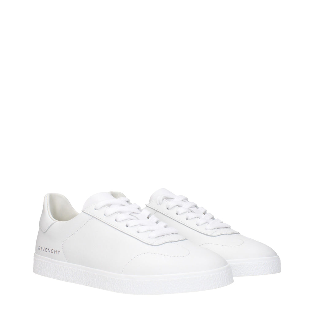 Givenchy White Leather Low Tops