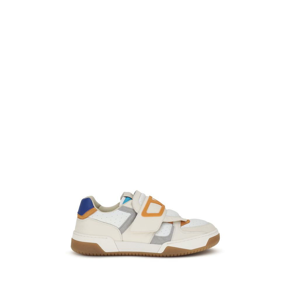 Valentino Garavani Multicolor Calf Leather Bos Taurus Athletic Sneakers