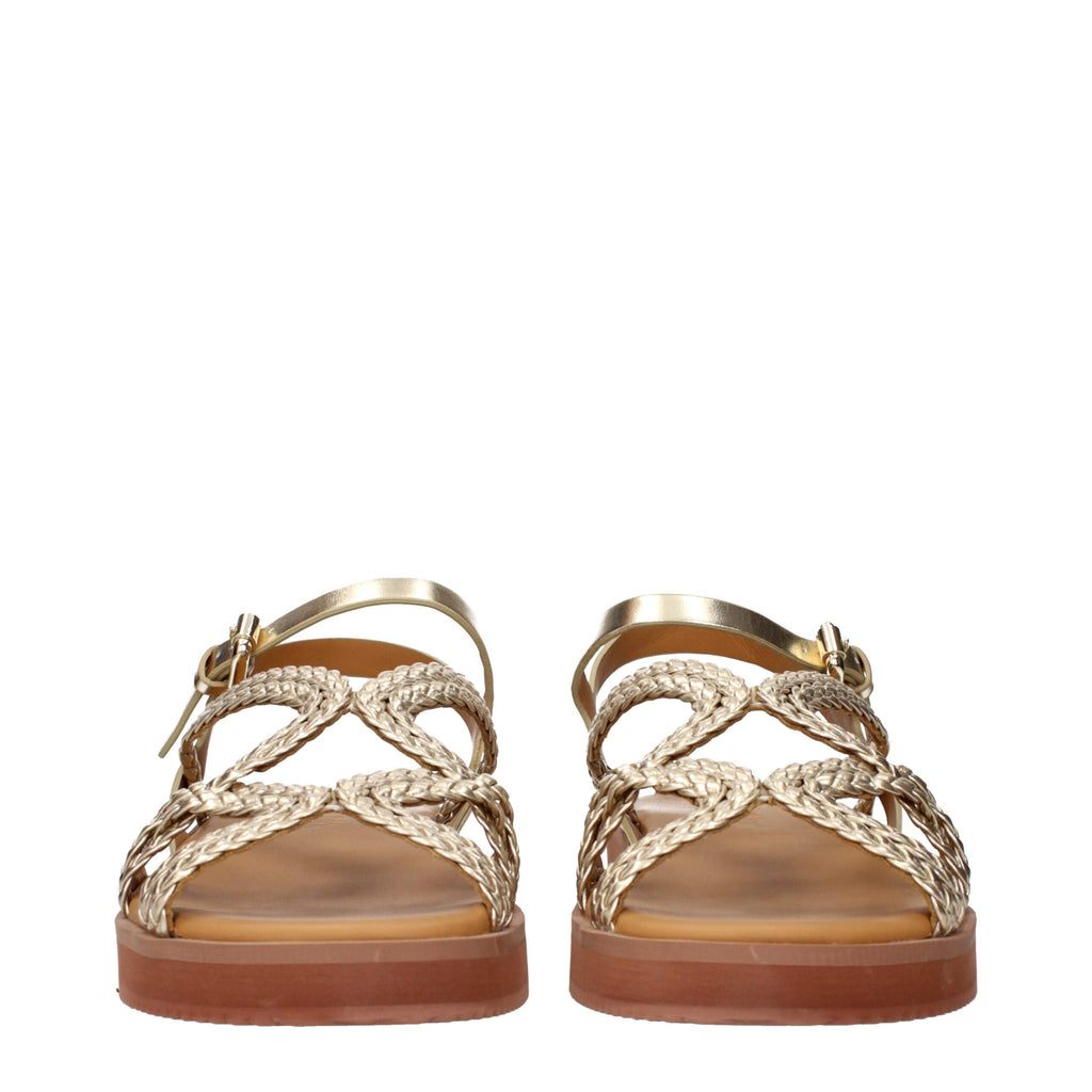 See By Chloé Gold Polyethylene Sandals