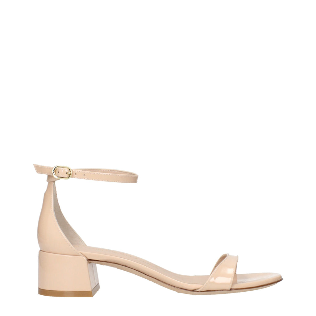 Stuart Weitzman Beige Leather Sandals