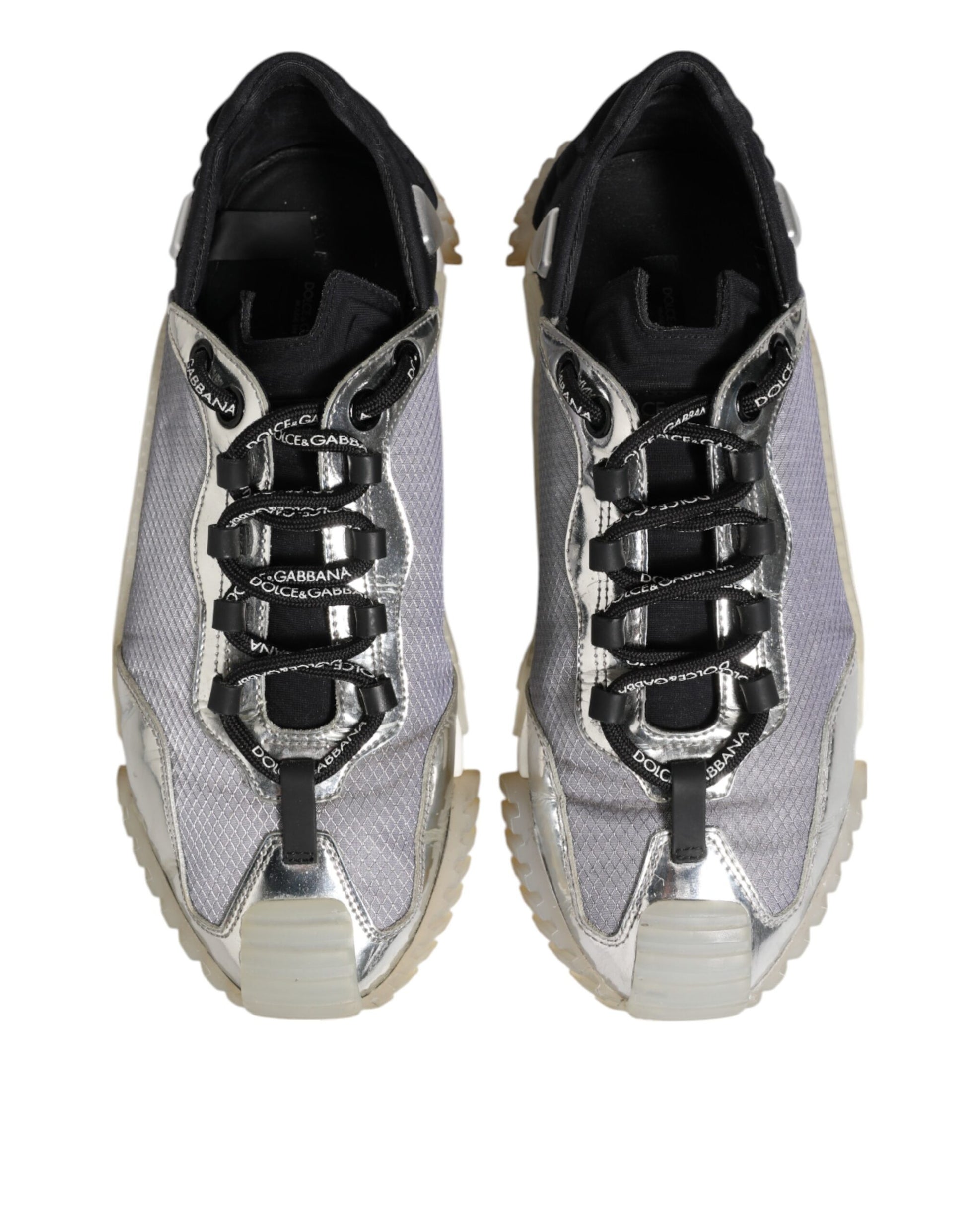 Dolce & Gabbana Multicolor Silver Logo Low Top NS1 Sneakers Shoes