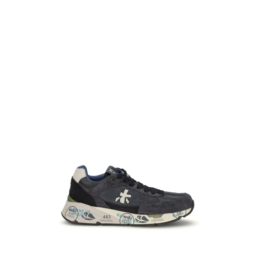 Premiata Blue Rubber Low Top Sneakers