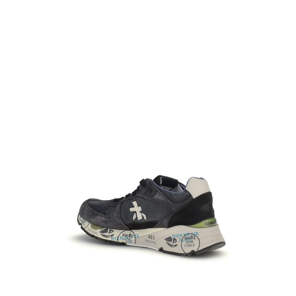 Premiata Blue Rubber Low Top Sneakers