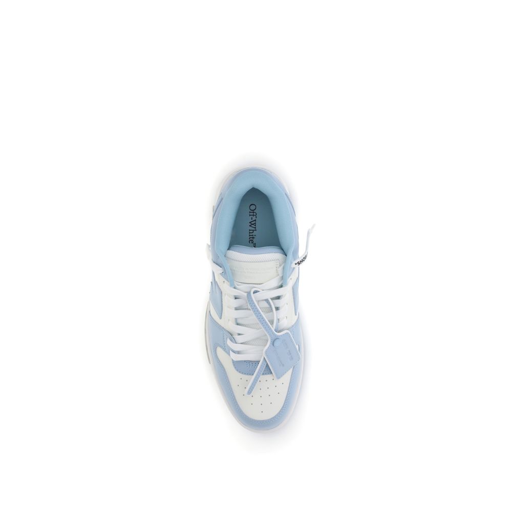 Off-White Light Blue Rubber Athletic Sneakers
