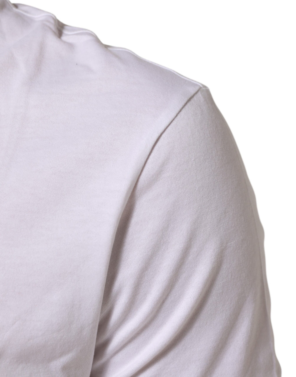 Dolce & Gabbana White Cotton Crew Neck Short Sleeves