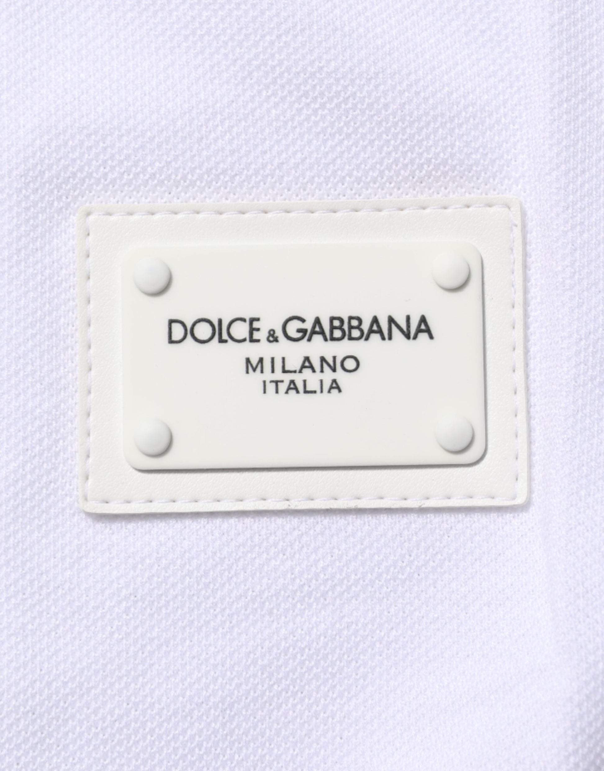 Dolce & Gabbana White Collared Short Sleeves Polo Men T-shirt