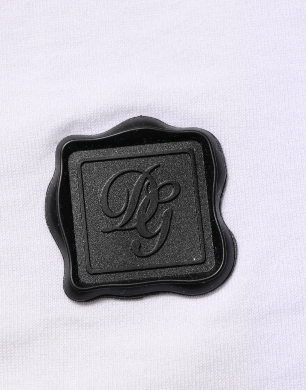 Dolce & Gabbana White Cotton Logo Patch V-neck Tee T-shirt