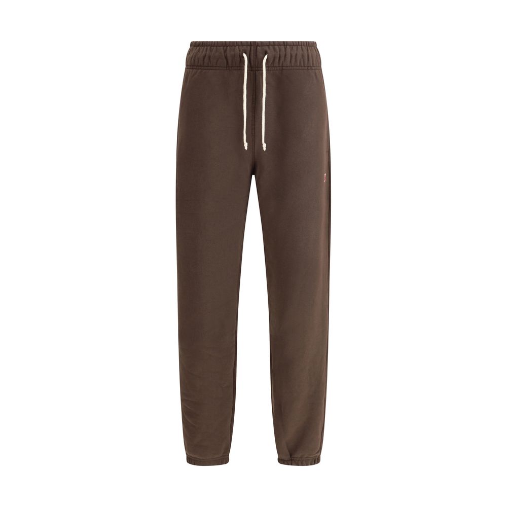 New Balance Elastic-waistband logo-patch track Pants