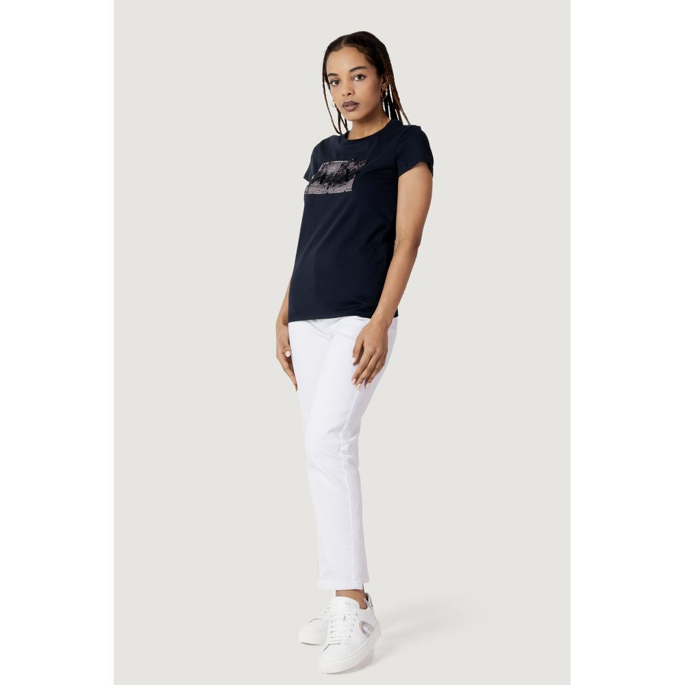 Armani Exchange Blue Cotton T-Shirt