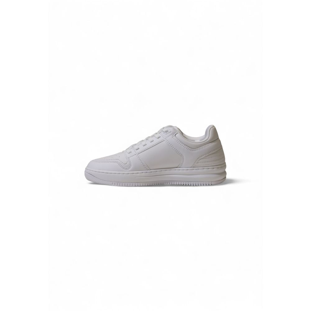 EA7 Emporio Armani White Polyester Athletic Sneakers