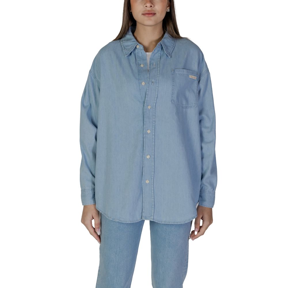 Calvin Klein Jeans Light Blue Cotton Shirt