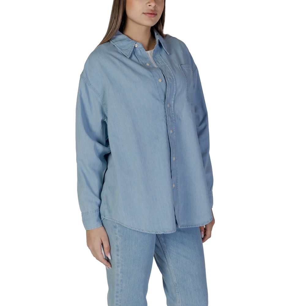 Calvin Klein Jeans Light Blue Cotton Shirt