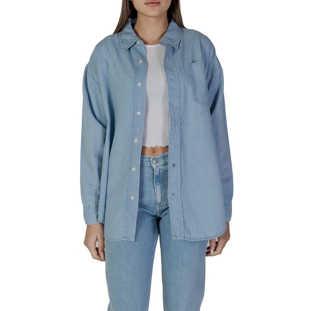 Calvin Klein Jeans Light Blue Cotton Shirt