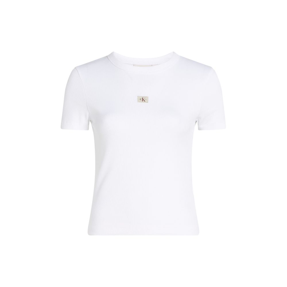 Calvin Klein Jeans White Recycled Cotton T-Shirt