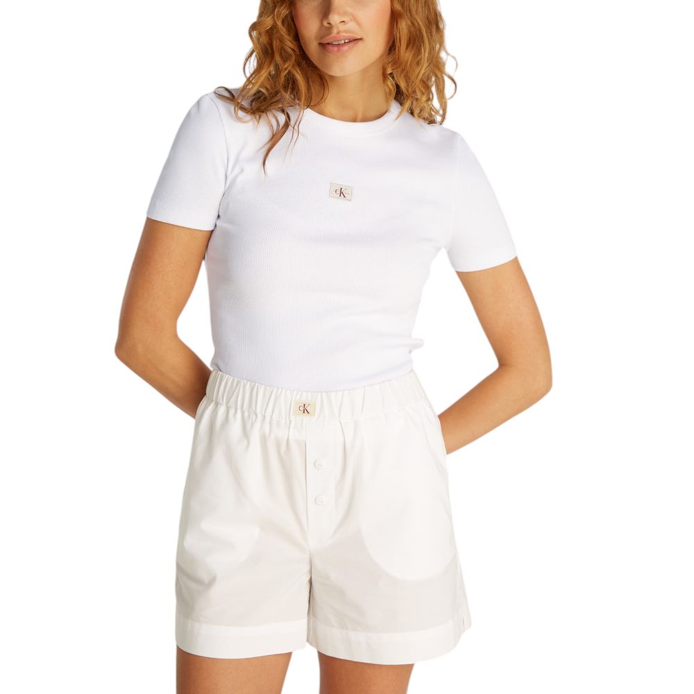 Calvin Klein Jeans White Recycled Cotton T-Shirt