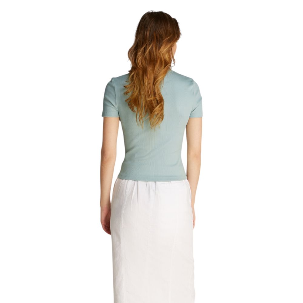 Calvin Klein Jeans Turquoise Recycled Cotton T-Shirt