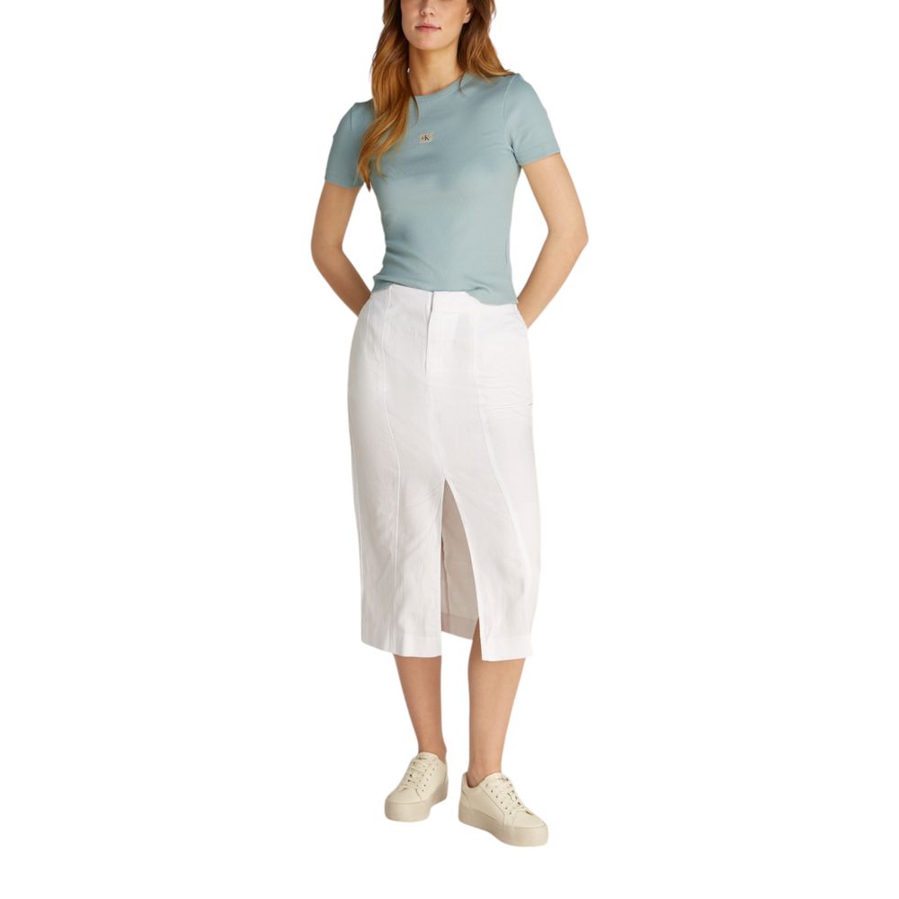 Calvin Klein Jeans Turquoise Recycled Cotton T-Shirt