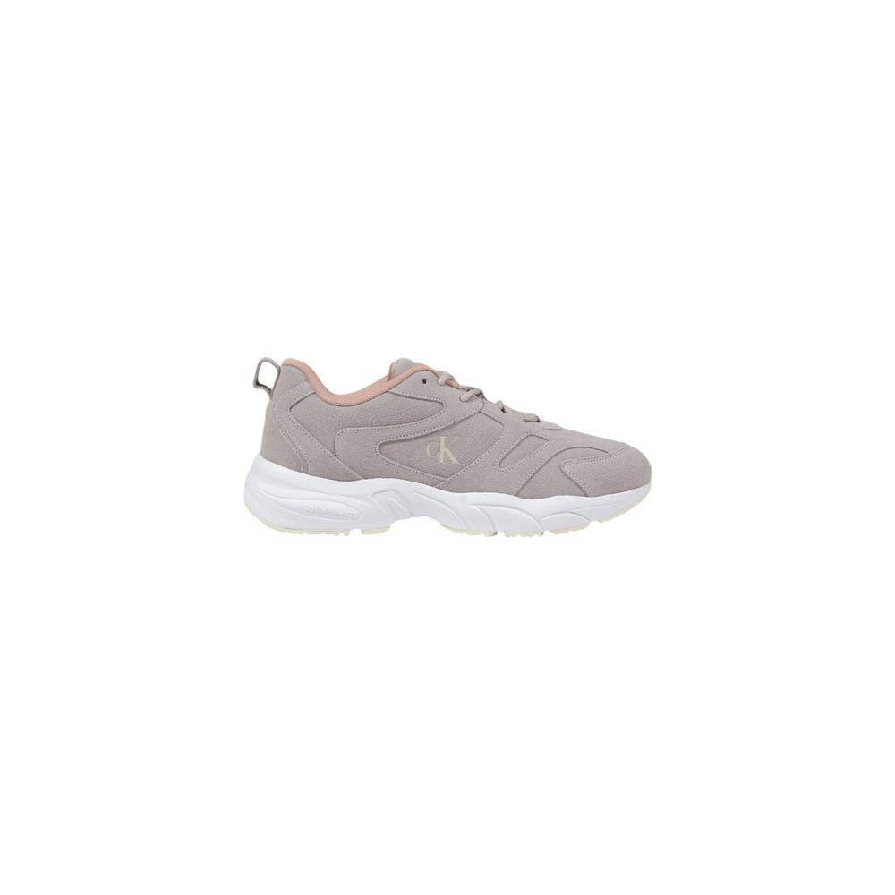 Calvin Klein Jeans Gray Artificial Leather Sneaker