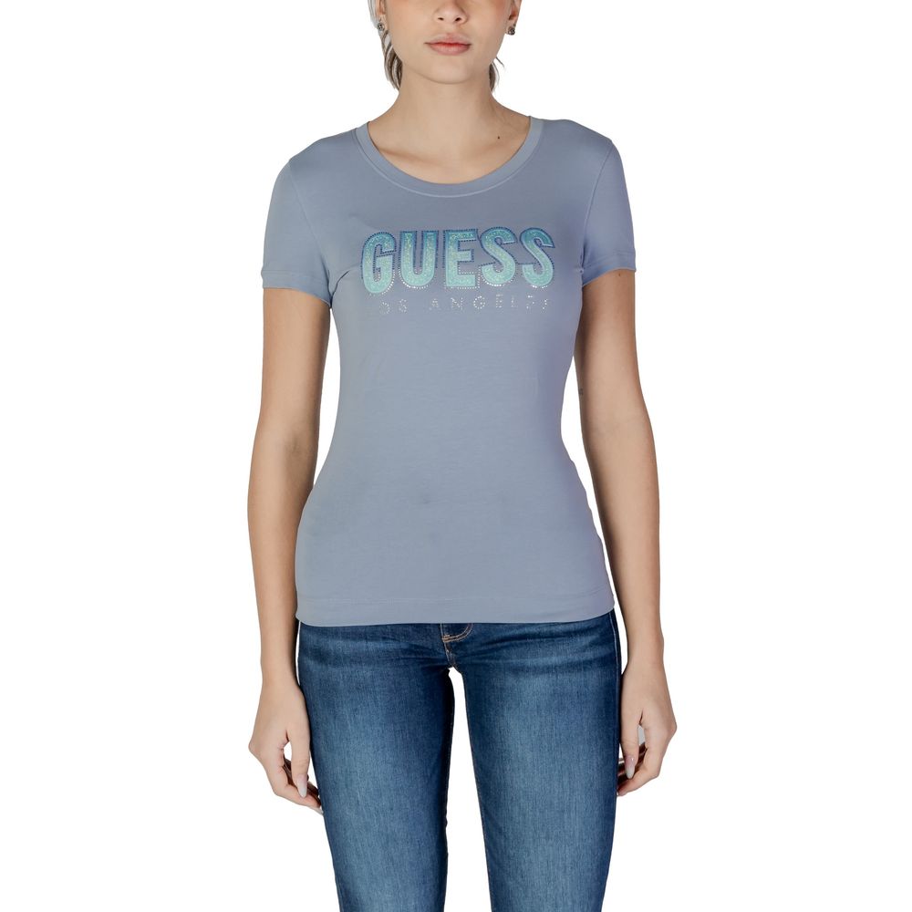 Guess Blue Cotton T-Shirt