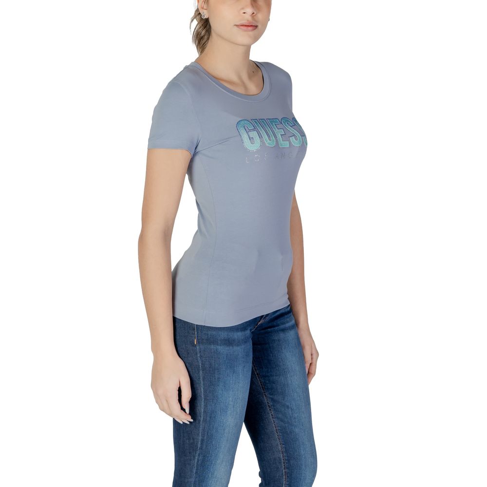 Guess Blue Cotton T-Shirt