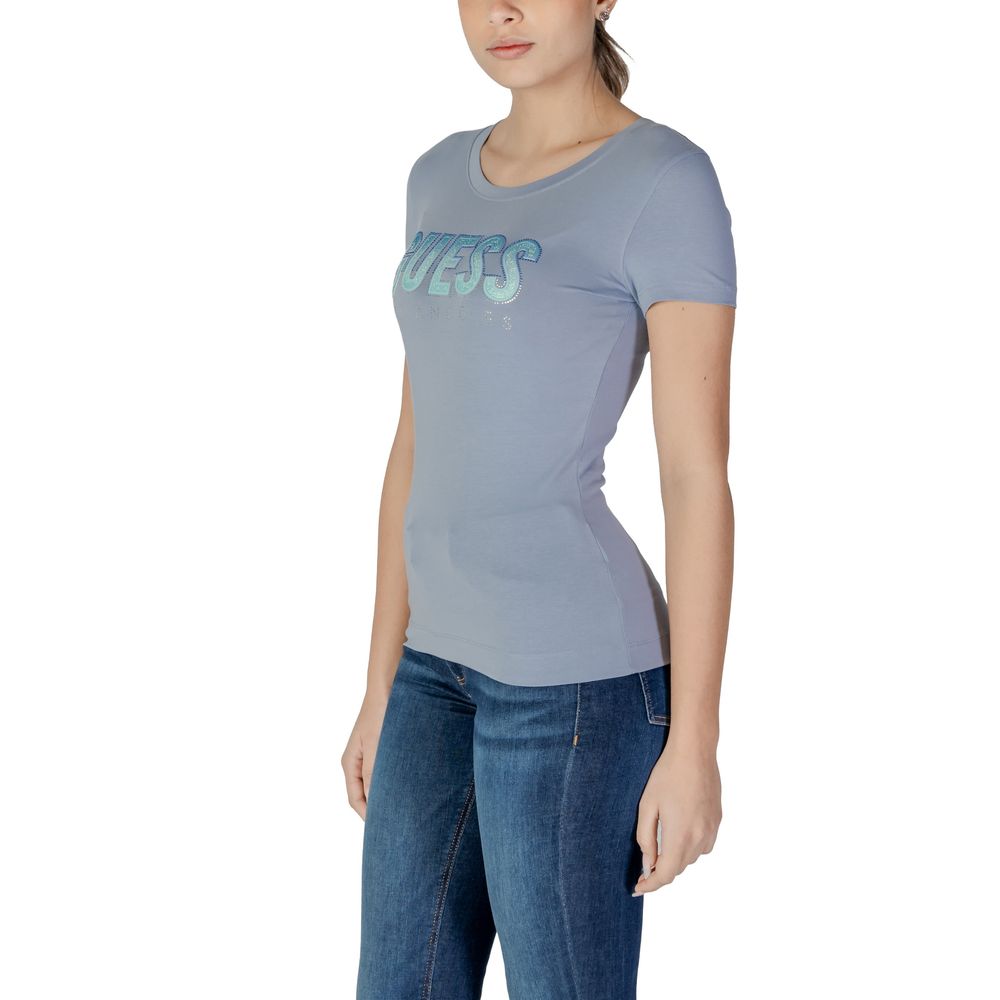 Guess Blue Cotton T-Shirt