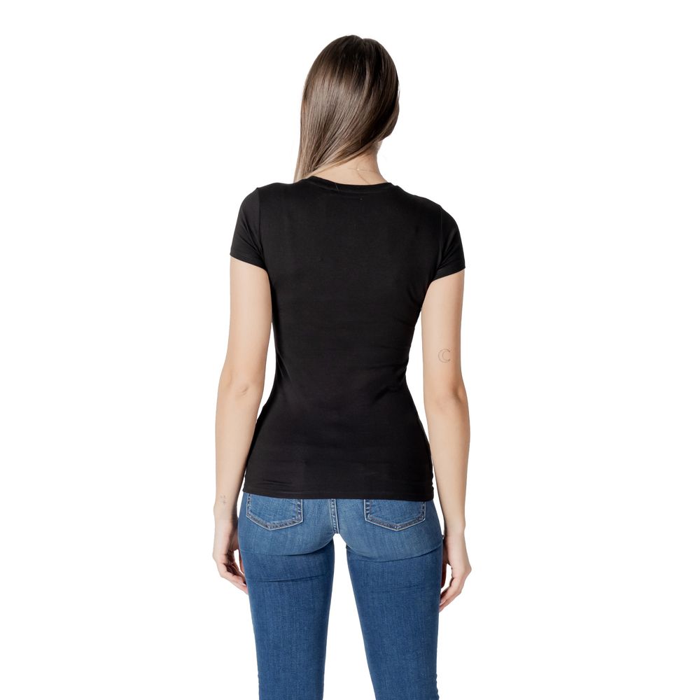 Guess Black Cotton T-Shirt