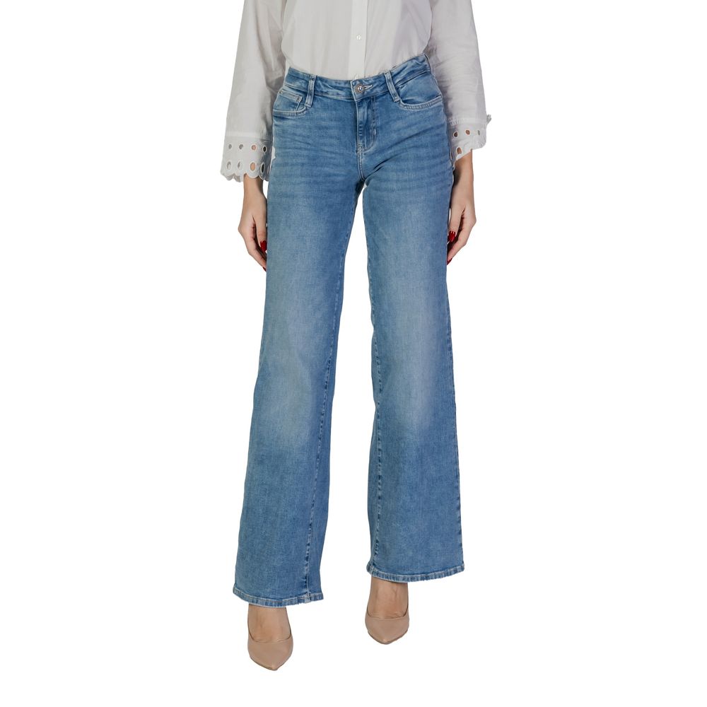 Guess Light Blue Cotton Bootcut Jean