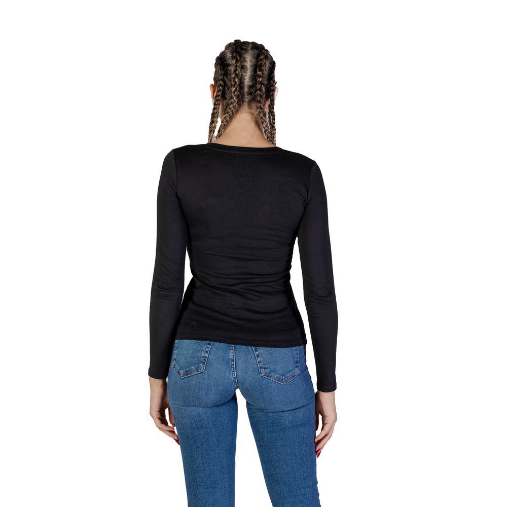 Guess Black Cotton Long Sleeve