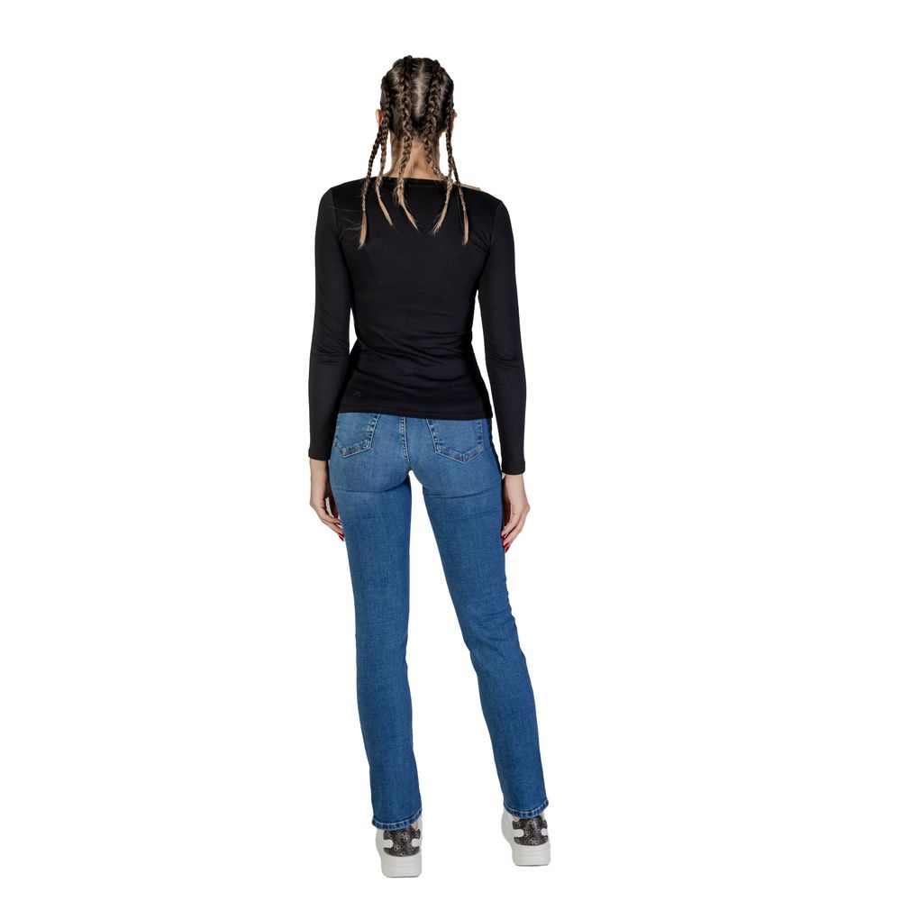Guess Black Cotton Long Sleeve