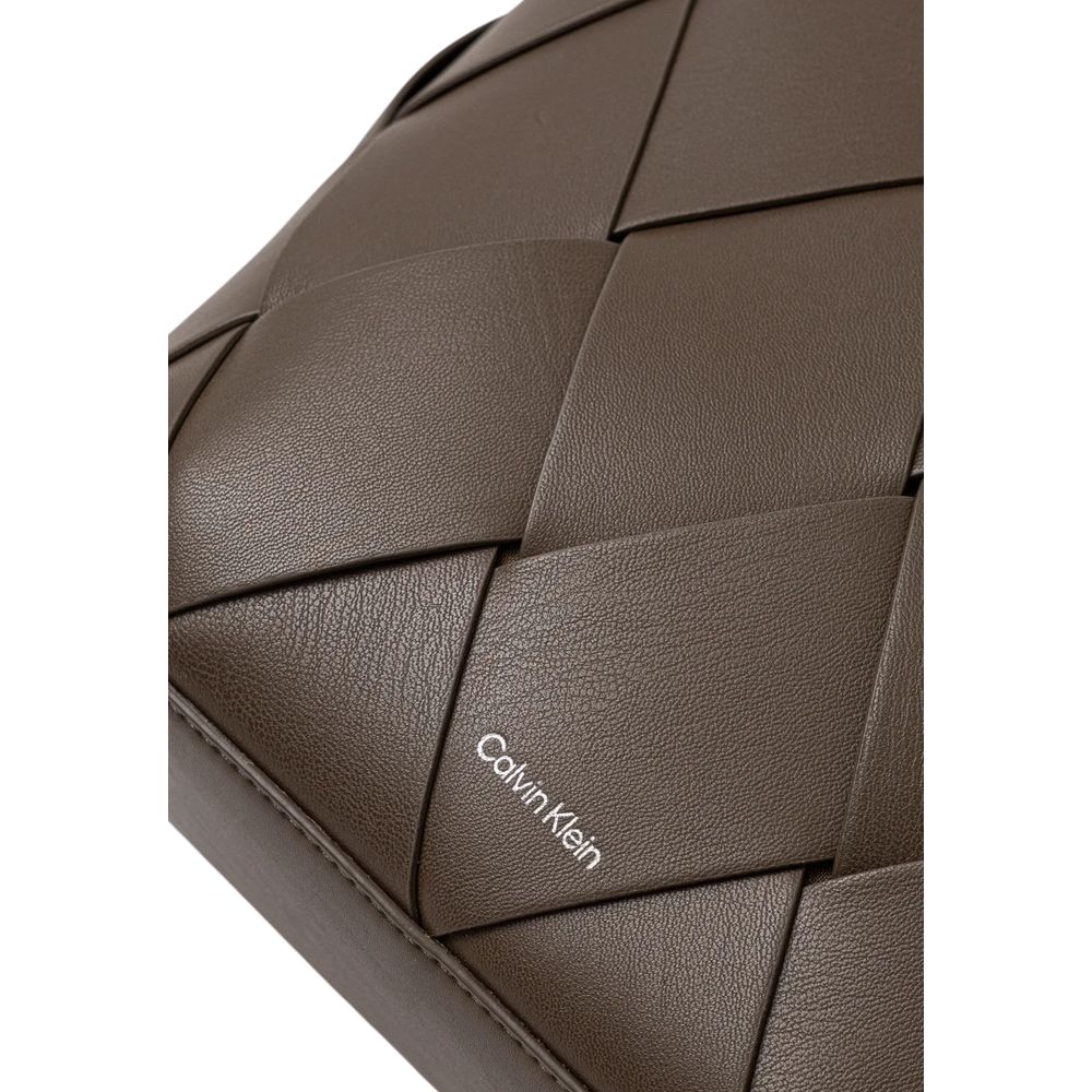 Calvin Klein Brown Polyethylene Handbag
