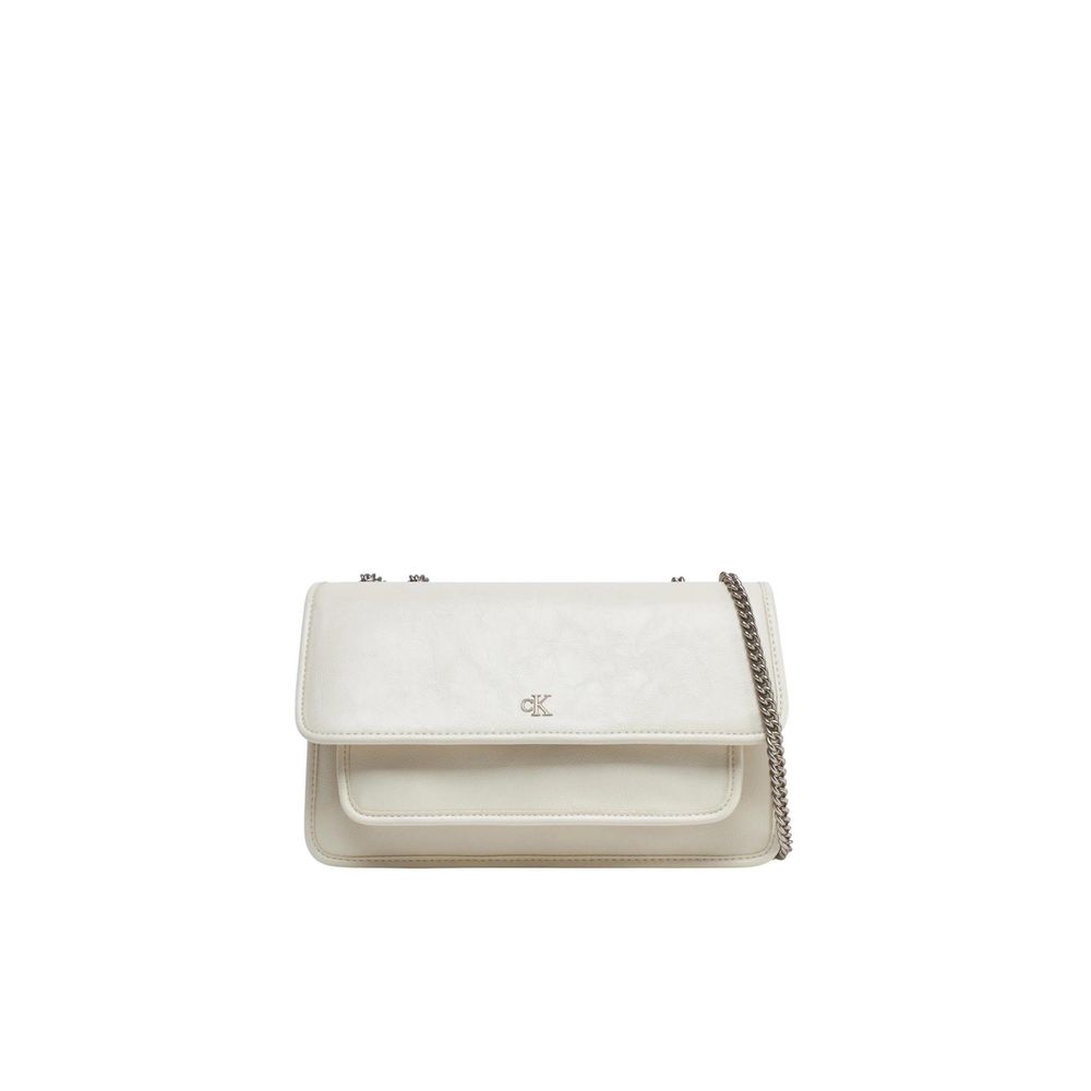 Calvin Klein Jeans Cream Recycled Polyester Handbag