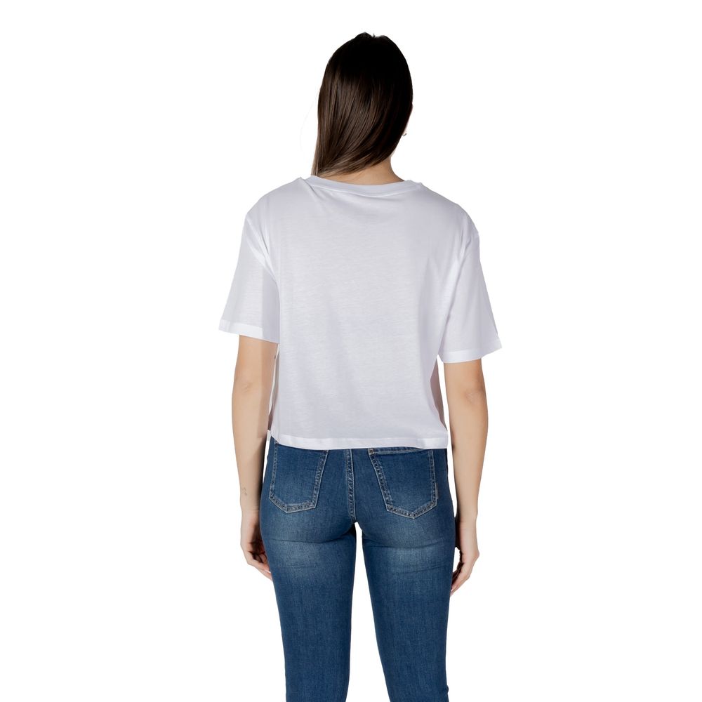 Armani Exchange White Cotton T-Shirt