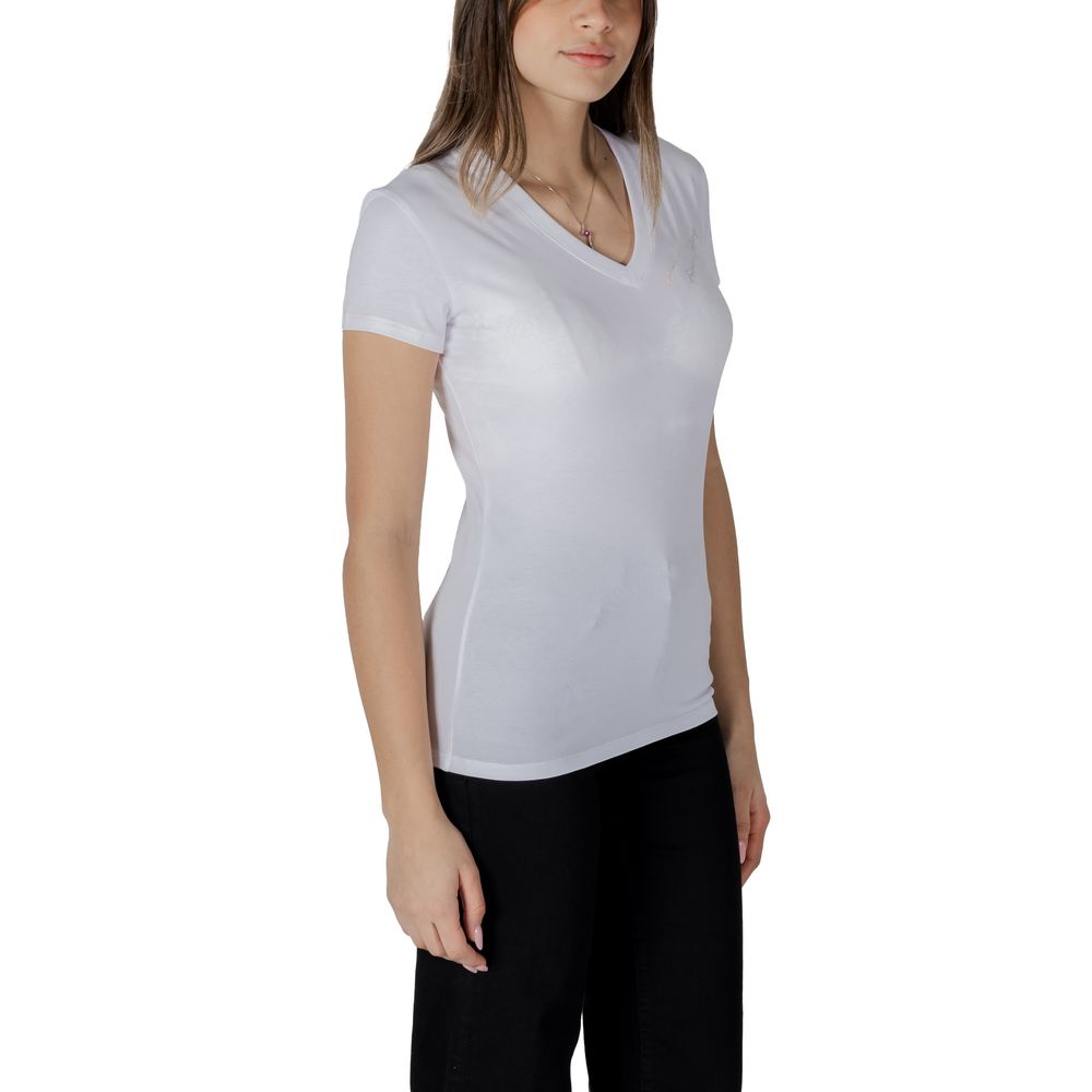 Armani Exchange White Cotton T-Shirt