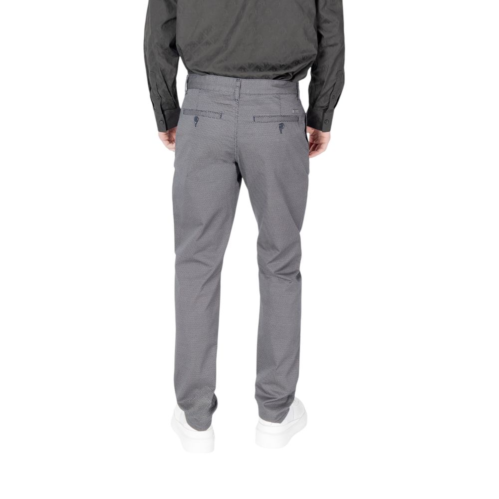 Armani Exchange Blue Cotton Skinny Pant