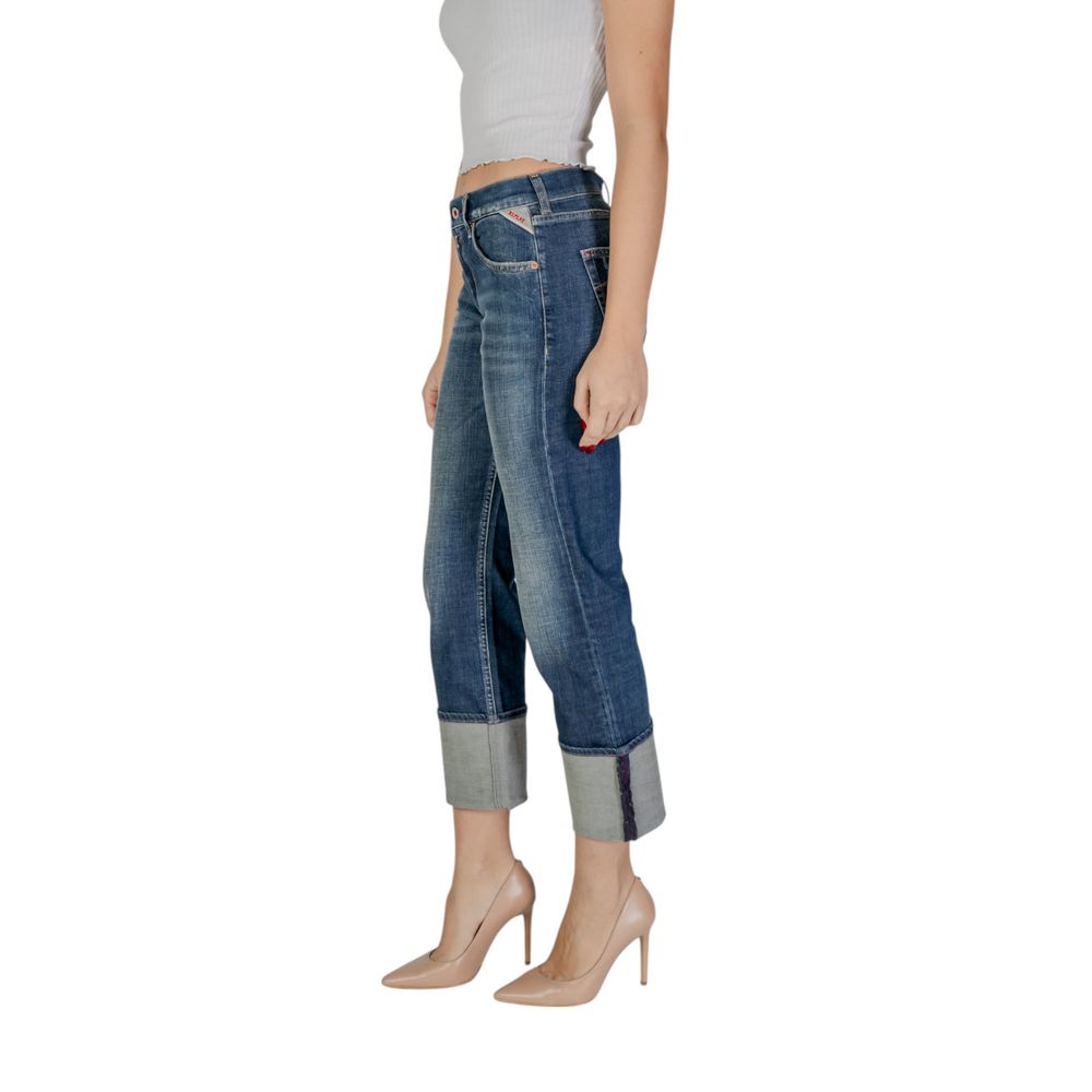 Replay Blue Cotton Bootcut Jean
