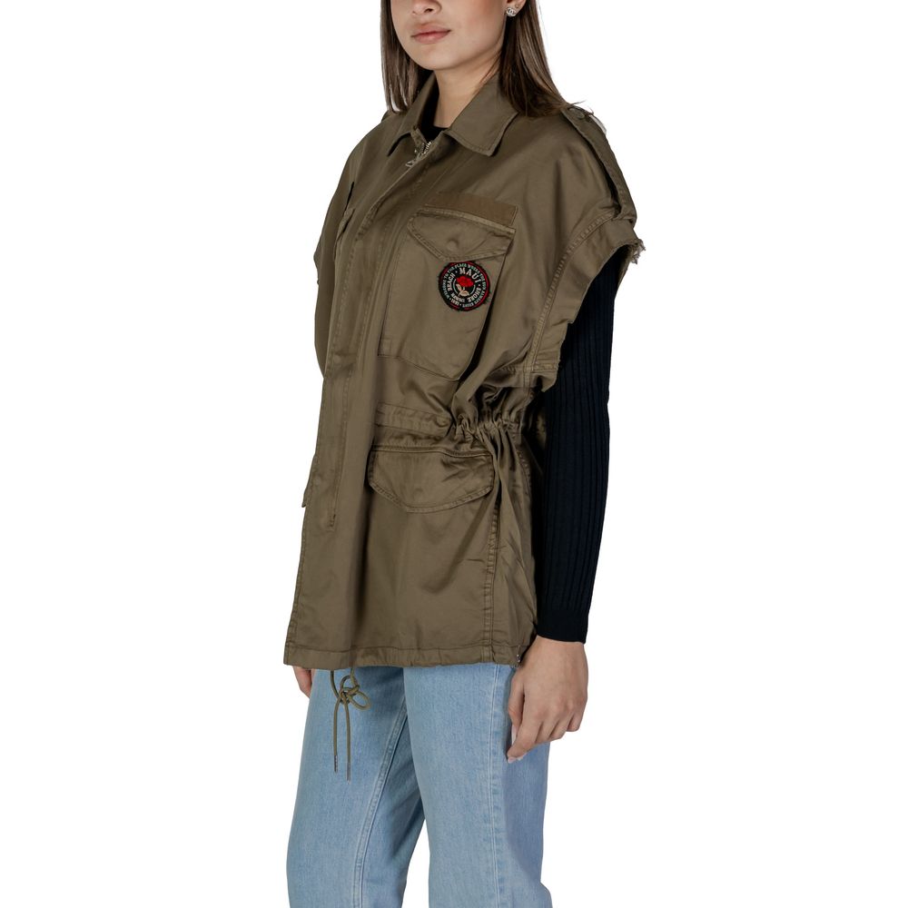 Replay Green Cotton Jackets & Coat