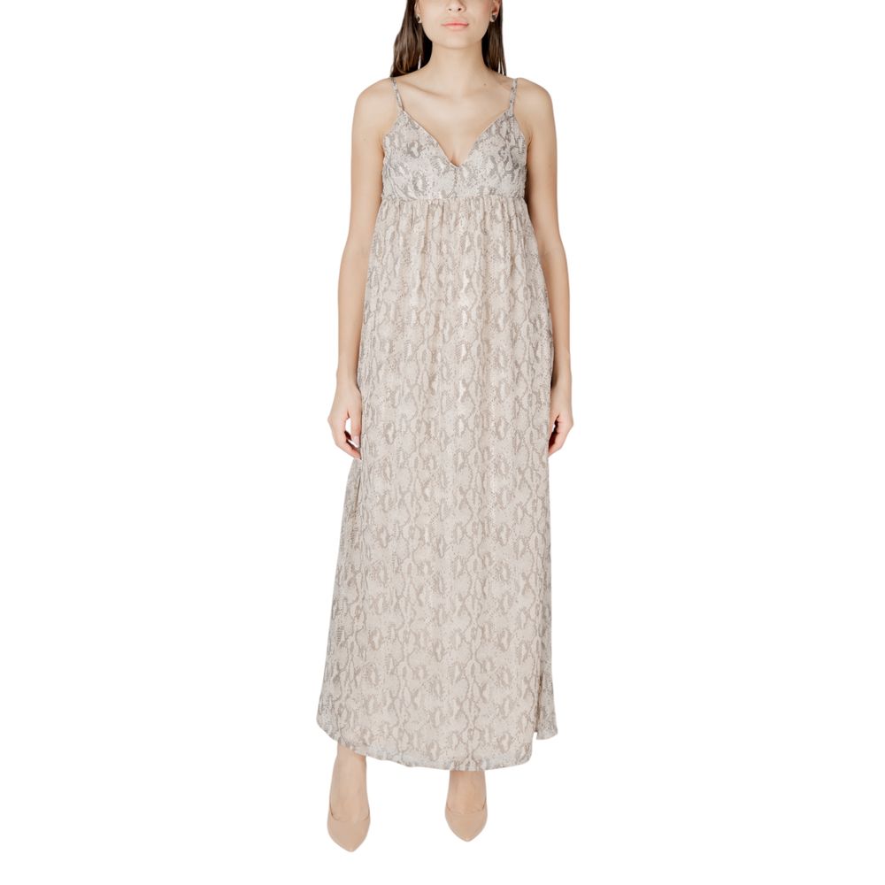 Only Beige Recycled Polyester Long