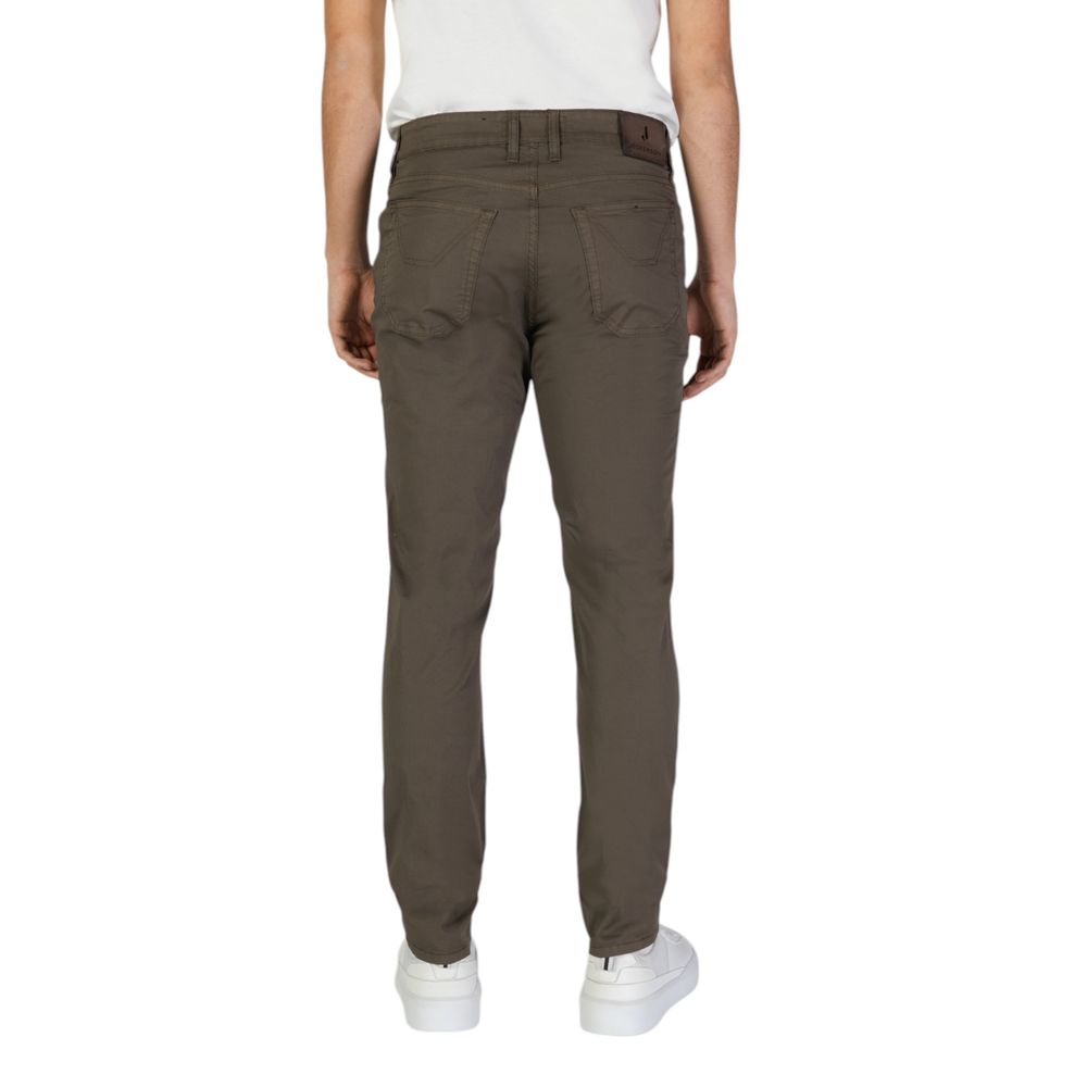 Jeckerson Brown Cotton Skinny Pant