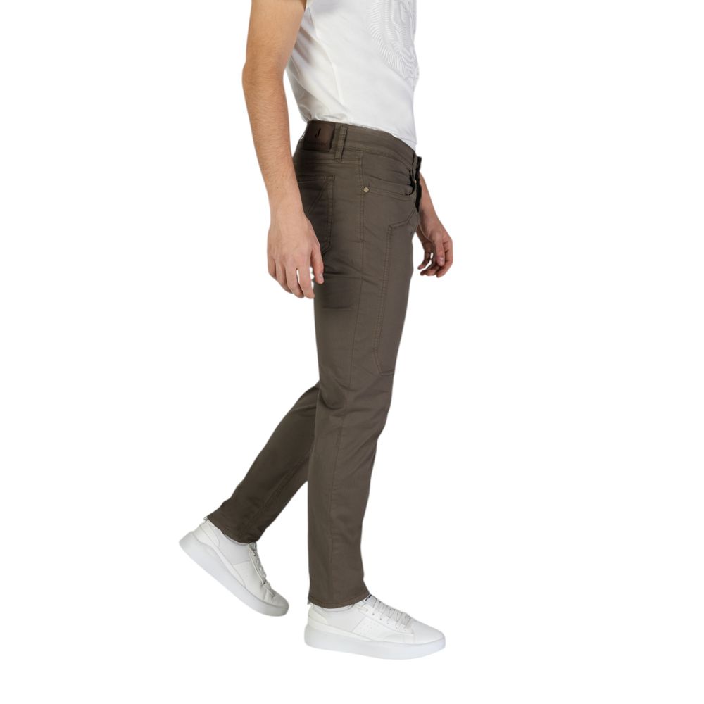 Jeckerson Brown Cotton Skinny Pant