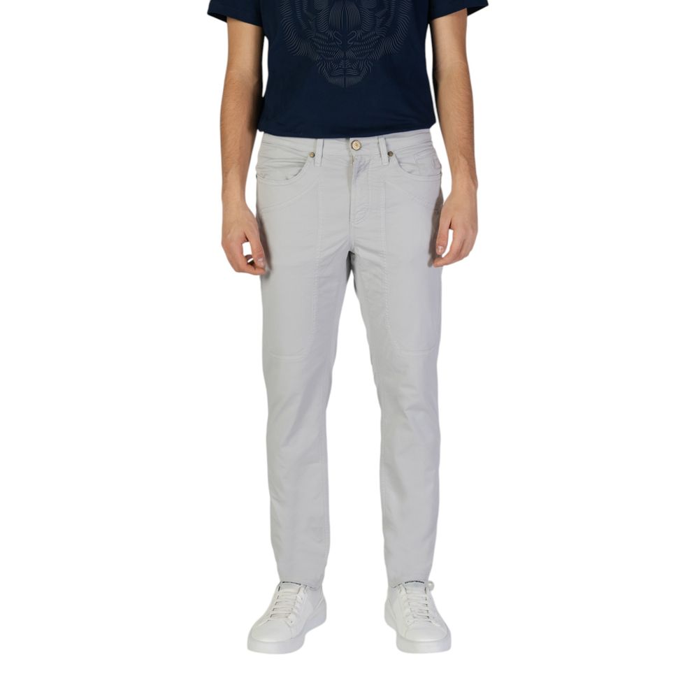 Jeckerson Gray Cotton Skinny Pant