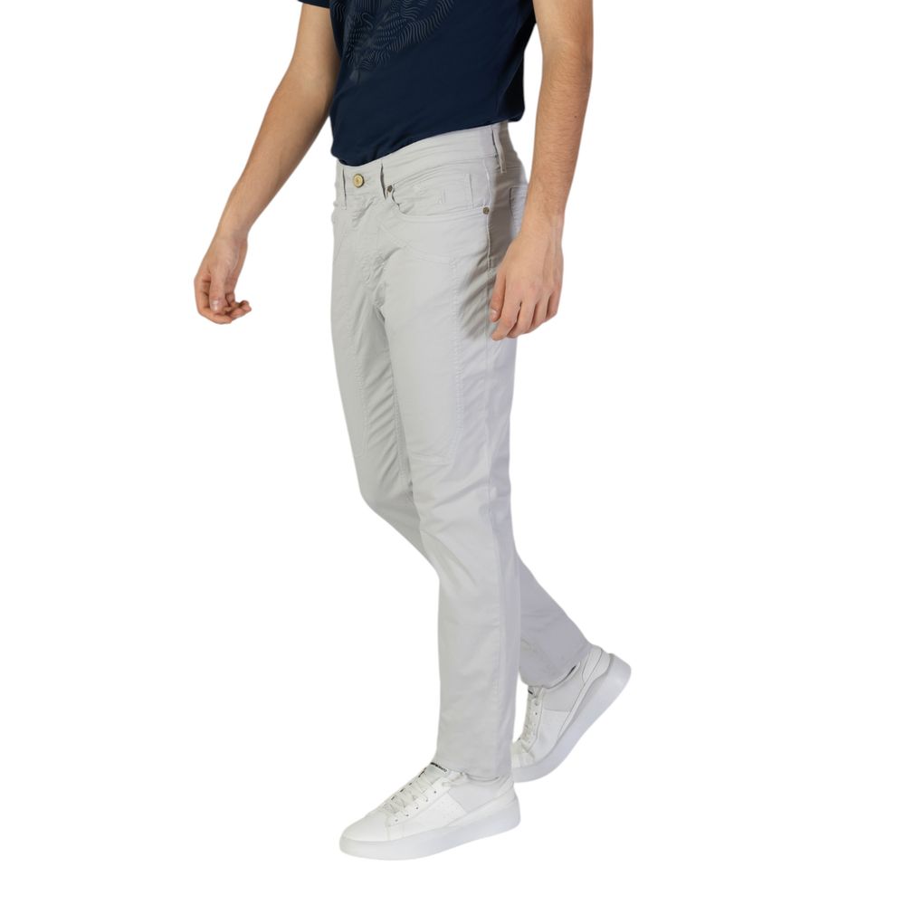 Jeckerson Gray Cotton Skinny Pant